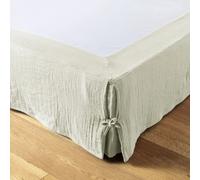 Cache sommier 90x190 cm Gaze de coton Vert d'eau