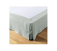 Cache-Sommier à Nouettes 140x190cm Gaze de Coton Eucalyptus - OUREA -