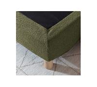 Cache-sommier bouclette intégral kaki 90x190 - Boucletta