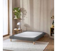 Cache-sommier Coton Jersey Anthracite 160x190