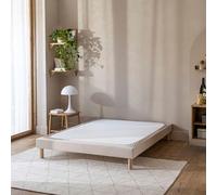 Cache-sommier Coton Jersey Beige 100x190 à 110x200
