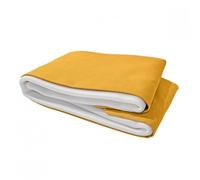 Cache-sommier tapissier 140x200 cm tissu jaune - NIVU 9465