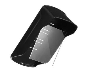 Cache-sonnette Étanche en Plastique et Acrylique Noir pour Extérieur | Cadre Résistant à Pluie, Protection Météo Complète, Usage Maison, Format Adaptable
