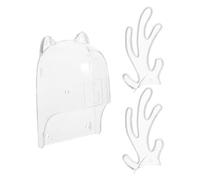 Cache Sonnette Extérieur Transparent Étanche pour Bouton Mural Rond | Plastique Polycarbonate, Forme, Joint Élargi et Bride Renforcée, pour Porches Ouverts et Appartements