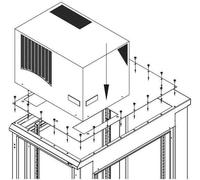 Cache supplémentaire pour unité de climatisation Y1, Y2, montage longitudinal sur régulateur de débit 600/800 mm