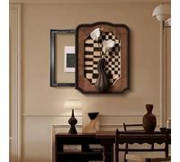 Cache Tableau électrique Style Milieu du siècle Porcelaine cristalline, Cache Coffret fusible Compteur, décoration Murale Salon Salle à Manger entrée