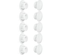 Cache trou - CYCLINGCOLORS - 10mm - Blanc RAL 9010 - Bouchon plastique - Lot de 10 pièces
