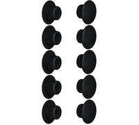 Cache trou - CYCLINGCOLORS - 6mm - Noir RAL 9011 - Lot de 10 - Bouchon plastique pour meubles