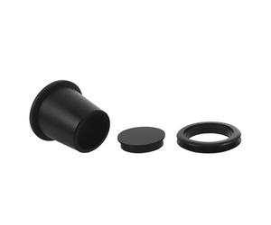 Cache-trou de Parapluie en Silicone pour Parasol de Table de Patio Noir | Conception en Manchon pour Stabiliser et Sceller le Trou, pour Terrasses de Restaurant et Mobilier Extérieur