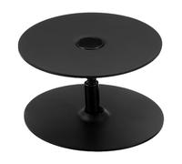 Cache-trou de Porte Rond Noir en Acier Inoxydable | Finition Polie Brillante, Compatible Trous de Verrou et Pêne, Adapté pour Portes D'entrée