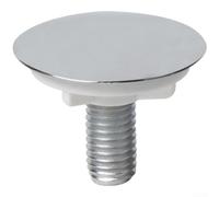 Cache-trou d'évier en plastique blanc pour robinet de cuisine - Plaque décorative de trou de robinet de 13 à 35 mm - Accessoire d'obturation pour lavabo de salle de bain (galvanoplastie)