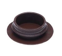 Cache-trou en Plastique Сap Capuchons d'extrémité en Plastique Inserts Nervurés pour Tubes Ronds Taille des Trous 14.5mm x 19mm (Paquet de 100) Couleur Chêne Foncé