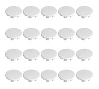Cache trou - Plastique - 12mm - Blanc - Pack de 20 - Idéal pour boucher un trou proprement