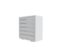 Cache tuyau d'arrosage en alu thermolaqué T2 : H60xL70xP28 cm - Blanc