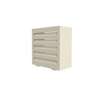 Cache tuyau d'arrosage en alu thermolaqué T2 : H60xL70xP28 cm - Crème