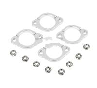 Cache-Tuyau DéCoratif Colliers de serrage fendus for bride silencieux d'échappement Pour Water Drain Tube(Silver)