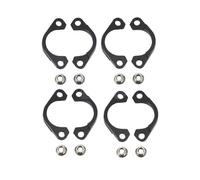Cache-Tuyau DéCoratif Colliers de serrage fendus for bride silencieux d'échappement Pour Water Drain Tube(Black)
