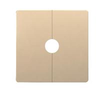Cache-Tuyau DéCoratif Plaque carrée à bride fendue murale, panneau de trou forage réservé, décor for couvercles conduites d'eau Pour Water Drain Tube(Gold,22mm)