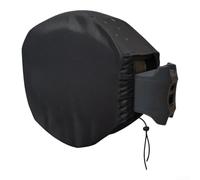 Cache-tuyau mural anti-poussière Noir 55 x 55 x 30 cm | Tissu Oxford 420D, ourlet avec cordon de serrage, convient aux unités de 55 x 55 x 30 cm, bloque la poussière
