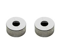 Cache-tuyau pour pommeau de douche divisé 7 x 7 x 4 cm | Dissimule les tuyaux de douche disgracieux avec hauteur réglable en gris, noir ou argent.