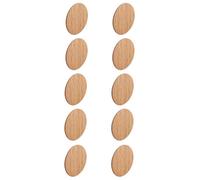 Cache vis adhésif - CYCLINGCOLORS - 13mm - Aspect bois hêtre marron - Lot de 10 - Plastique