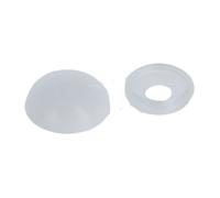 Cache vis arrondi blanc pour vis de 4 à 5 mm de diamètre