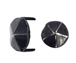Cache vis fer forgé HSI tête diamant forme ronde 2 pointes - 16x11mm - 179930