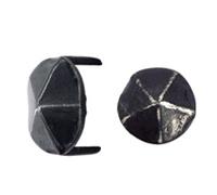 Cache vis fer forgé HSI tête diamant forme ronde - 2 pointes 19x11mm - 179940