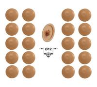 Cache vis - Universel - B1011 - 12mm - Couleur chêne vieilli - Lot de 20 pièces