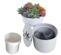 Cacher le conteneur d'argent, coffre-fort de détournement de pot de fleur, cacher le conteneur d'argent, cacher l'argent à la maison, cacher la e rechange secrète, coffre-fort caché, conteneur
