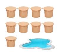 Caches pour trous de clôture de piscine sécurité Lot de 10