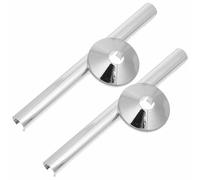 Caches-tuyaux de Radiateur en ABS Argenté, Lot de Set, Clips | Pose Clip-on, pour Tuyaux de Chauffage Central et Radiateur, Usage Salle de Bains, Déco Maison Moderne