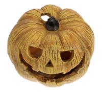 Cachette pour Reptiles Fête Halloween en Résine, Citrouille, Décoration | Grotte Où Cacher un Animal de Compagnie, Plateforme de Repos, pour Reptile, Petit Format, Ornement de Jardin