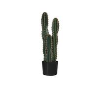 Outsunny Cactus artificiel grand réalisme 3 pieds Ø 17 x 60H cm pot inclus Vert