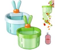 Cactus Sink Strainer Basket, Press Automatic Dumping Cactus Kitchen Sink Strainer Basket Fine Mesh, Creative Multifunctional Waste Collector for Food Waste (B-Mix1)