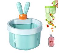 Cactus Sink Strainer Basket, Press Automatic Dumping Cactus Kitchen Sink Strainer Basket Fine Mesh, Creative Multifunctional Waste Collector for Food Waste (B-Blue)