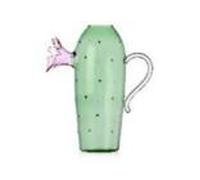 Cactus vert en forme de cruche avec une fleur rose - Plantes du désert - Ichendorf