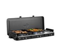 CADAC - 3 Cook Turbo FFD Deluxe - barbecue - Barbecues portables - Surface de cuisson en acier inoxydable - Incl. Housse de protection - Camping - Les incontournables du barbecue - Noir