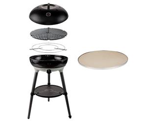CADAC - Barbecue Carri Chef 50 30mBar + Pierre à pizza Pro 50 | portable avec allumage automatique et, Sac de transport inclus, Accessoires de camping et de, Utilisation en extérieur