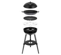 CADAC Carri Chef 40 BBQ - Barbecue à Gaz Portable 86 cm avec Poêle à Paella & Allumage Automatique, Utilisable sur Pied ou en Table, Housse de Transport Incluse - Idéal Camping & Jardin - 30mBar