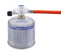 Cadac Régulateur de Pression EN417 30mBar - Plastique - Caoutchouc - Métal - Équipé d'un Volant pour Un desserrage et Un Serrage faciles. - Gris - Orange - Barbecue