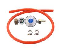 Cadac Régulateur de Pression Universel avec trop-Plein 30mBar - Caoutchouc - Métal - avec soupape de sécurité pour surpression - Gris - Bleu - Orange - Barbecue - Utilisation en extérieur
