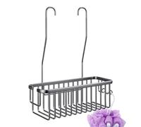 Caddie De Douche Suspendu Antirouille, Panier Organisateur De Bain | Panier De Rangement Suspendu En Ałliage D'aluminium Avec Crochets Latéraux, Panier De Douche À Vidange Rapide Sans Perçage
