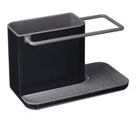Caddy - Rangement Evier, Support pour Éponge, Grattoir, Brosse, Liquide Vaisselle, Lavette, Petit Modèle - Gris Foncé