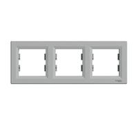 Cade de finition - SCHNEIDER ELECTRIC - Asfora - Aluminium - 3 postes - IP20