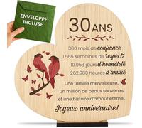 Cadeau 30 de Mariage Noces de Perle Idée Cadeau Originale pour 30ème Anniversaire de Anniversaire 30 Français