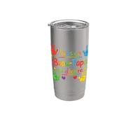Cadeau Beau Papa Déchire Original Humour Fête des Pères Noël Gobelet isotherme en acier inoxydable double paroi