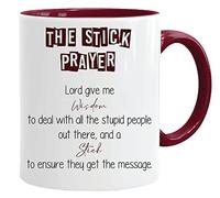 Cadeau Collègue De Travail | Stick Prayer | Cadeau Départ Homme, Femme, Chef, Stagiaire, Départ Retraite, Merci, Remerciement -| Idée Cadeau Original, Humour, Drôle, Rigolo | Tasse à café