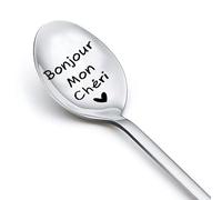 Cadeau D'anniversaire Homme Cadeaux Saint Valentin Couple Bonjour Mon Chéri Cuillère Cadeau Couple Amoureux Petit Ami Cuillère à Café Dessert