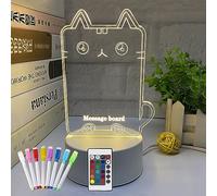 Cadeau d'anniversaire pour femmes, cadeaux pour petite amie, maman, épouse, sœur, fille, enfants, cadeaux de Noël lampe de chevet avec tableau de bord LED, veilleuse 3D pour elle anniversaire mariage